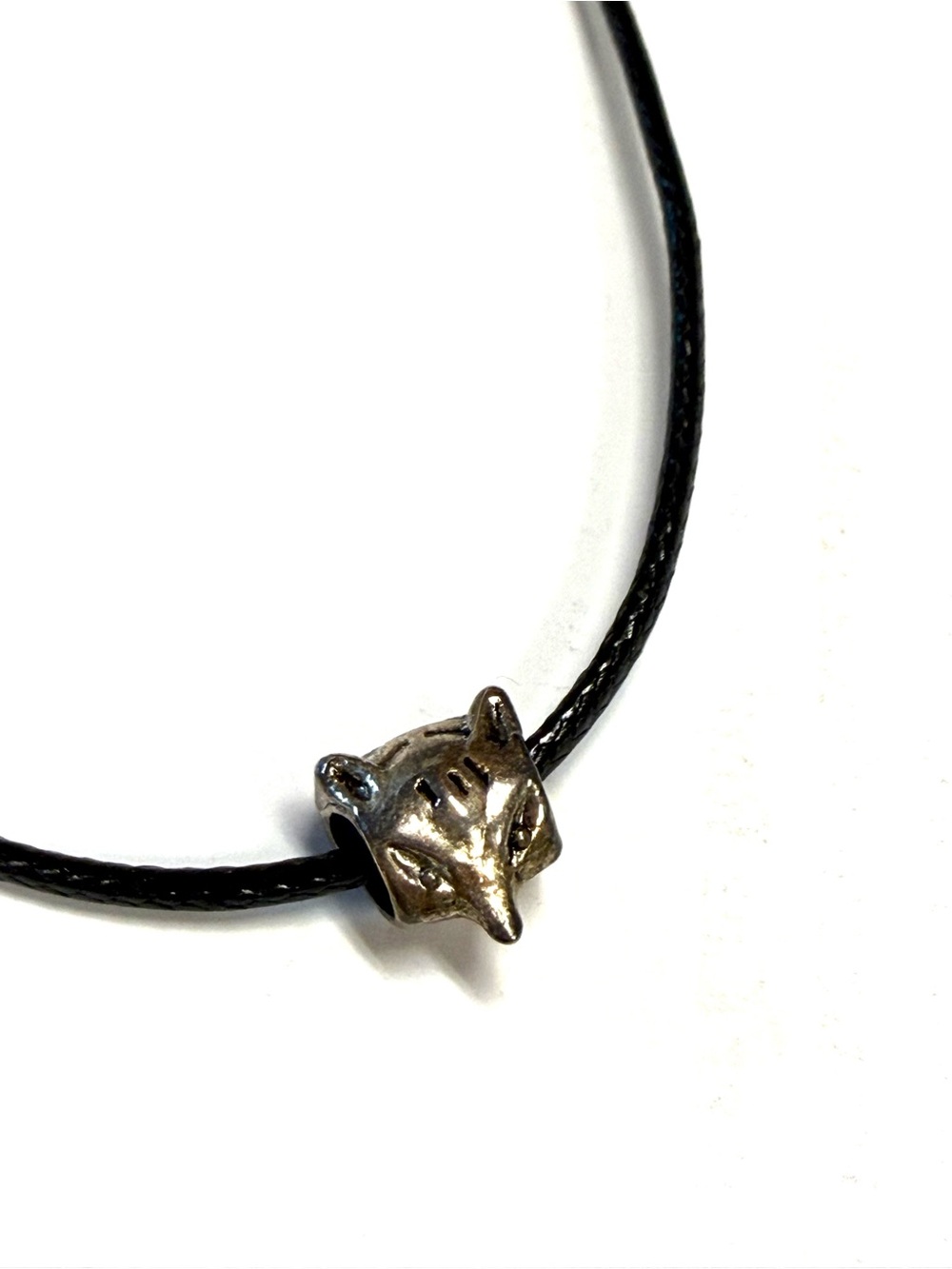 Handmade necklace With sliding charm  Fox NSN